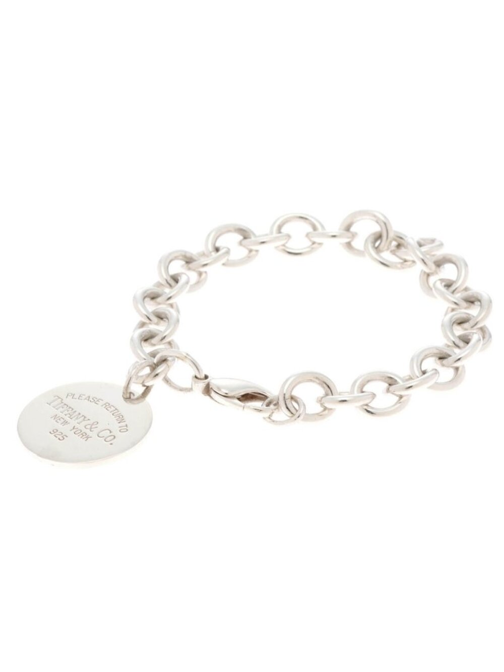 Tiffany & Co Return to Tiffany Round Tag BL Bracelet Silver